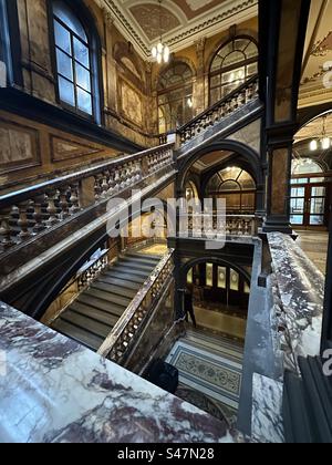 Marmortreppe, Glasgow City Chambers, Schottland Stockfoto