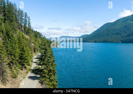 Lake Cushman im Bundesstaat Washington Stockfoto