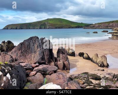 Beenbawn Beach, in der Nähe von Dingle, County Kerry, Westküste Irlands, August. Stockfoto