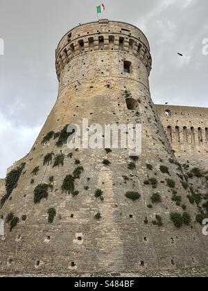 Festung Acquaviva Picena, Region Marken, Italien Stockfoto