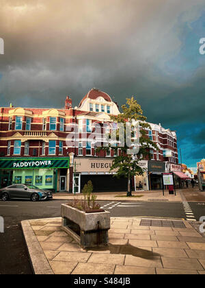 Dramatische Sturmwolken über Nord-London Stockfoto