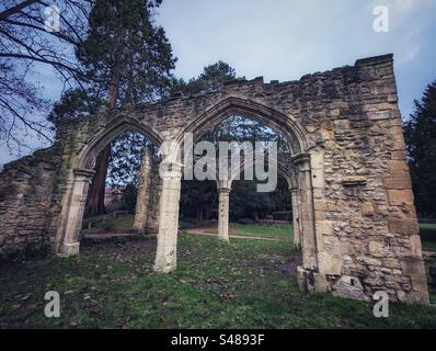 Abingdon Abbey Ruinen Abingdon an der Themse Oxfordshire Großbritannien Stockfoto