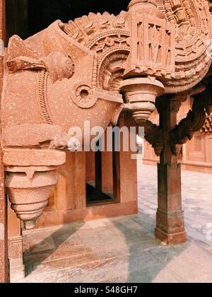 Historisches Design und Architektur der Mogul-Indianer im Fatehpur Sikri in der Nähe von Agra in Uttar Pradesh Stockfoto