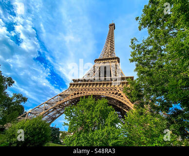 Eiffelturm in Paris. Stockfoto