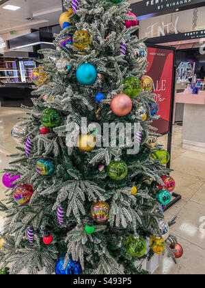 Selfridges Weihnachtsbaum Stockfoto