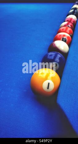 Billardtisch Stockfoto