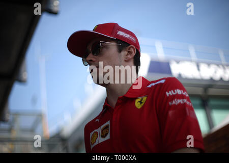 &#Xa9; Foto 4/LaPresse 16/03/2019 Melbourne, Australien Sport Formel 1 Grand Prix von Australien 2019 In der Pic: Charles Leclerc (MON) Scuderia Ferrari SF 90 Stockfoto