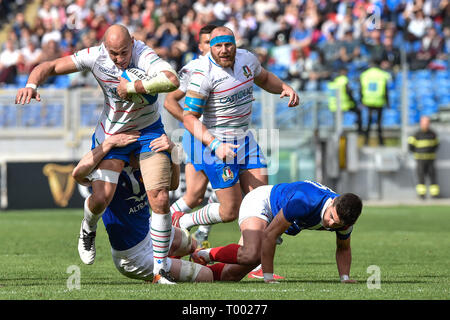 Rom, Italien. 16 Mär, 2019. Sergio Parisse von Italien während der 2019 sechs Nationen Übereinstimmung zwischen Italien und Frankreich im Stadio Olimpico, Rom, Italien Am 16. März 2019. Foto von Giuseppe Maffia. Credit: UK Sport Pics Ltd/Alamy leben Nachrichten Stockfoto