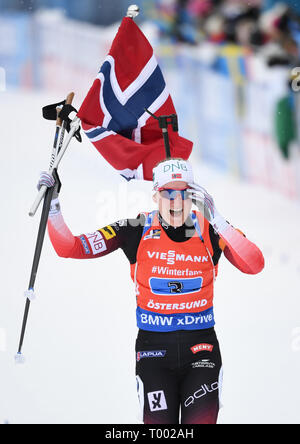 16. März 2019, Schweden, Östersund: Biathlon ...