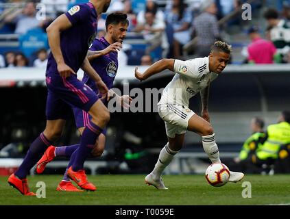 Santiago Bernabeu, Madrid, Spanien. 16. März 2019. Fußballspiel zwischen Real Madrid und Celta der 2018/2019 die Spanische Liga, im Santiago Bernabeu, Madrid. (Foto: Jose L. Cuesta/261/Cordon drücken). Mariano Cordon drücken Sie Stockfoto