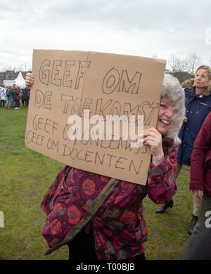 15 maart 2019, Lehrer in Den Haag, Holland Streik Stockfoto