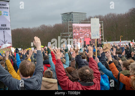 15 maart 2019, Lehrer in Den Haag, Holland Streik Stockfoto
