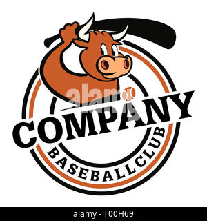 Moderne baseball Logo Stockfoto