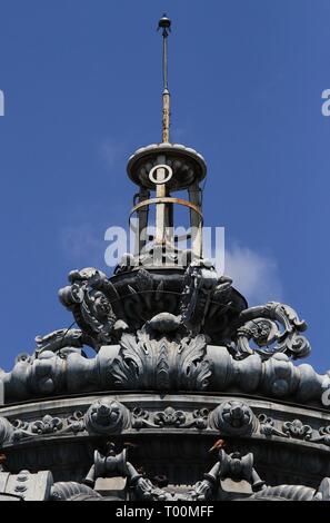 Bukarest, Rumänien - Juli 01, 2018: Das rumänische Athenäum (Ateneul Roman) ist ein konzertsaal 1988 eröffnet, die jedes Jahr veranstaltet die George Ene Stockfoto