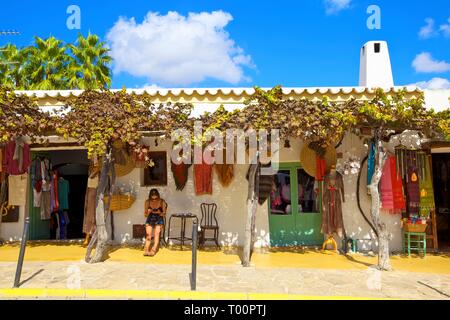 Shop, Santa Gertrudis de Fruitera, Ibiza, Balearen, Spanien Stockfoto