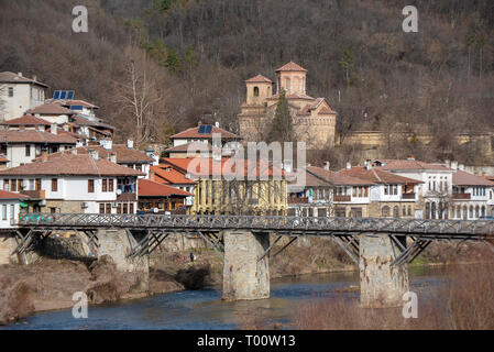 St Dimitar Solunski (Hl. Dimitrios von Thessaloniki) Kirche in Veliko Tarnovo, Bulgarien. St. Demetrius von Thessaloniki ist die älteste Kirche in der Stadt Stockfoto
