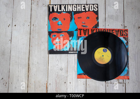 Talking Heads' 1980 Studio Album bleiben in Licht Stockfoto