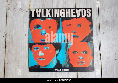 Talking Heads' 1980 Studio Album bleiben in Licht Stockfoto