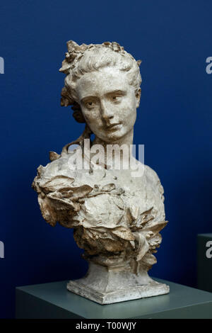 Kopenhagen. Dänemark. Portraitbüste von Amélie de Montfort (1847-1908), die 1869 von Jean Baptiste Carpeaux (1827-1875). Ny Carlsberg Glyptotek. Stockfoto