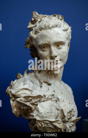 Kopenhagen. Dänemark. Portraitbüste von Amélie de Montfort (1847-1908), die 1869 von Jean Baptiste Carpeaux (1827-1875). Ny Carlsberg Glyptotek. Stockfoto