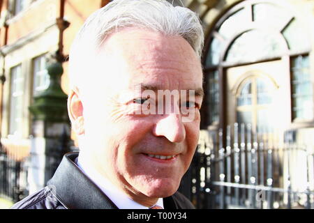 Sir Alan Duncan Staatsminister im Auswärtigen Amt und der konservative Abgeordnete für Rutland und Melton dargestellt in Westminster am 11. März 2019. Britische MPS. Großbritannien Politik. Konservative Abgeordnete. Tories. Tory. Konservative Union. Die Minister. Stockfoto