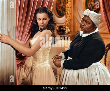 VIVIEN LEIGH, HATTIE MCDANIEL, gegangen mit dem Wind, 1939 Stockfoto