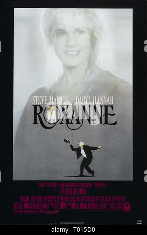 STEVE MARTIN, Daryl Hannah, Plakat, ROXANNE, 1987 Stockfoto