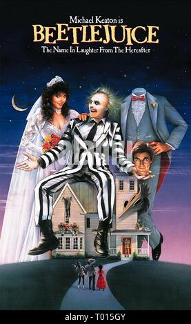 GEENA DAVIS, Michael Keaton, ALEC BALDWIN, BEETLEJUICE, 1988 Stockfoto
