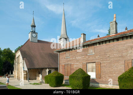 Frankreich, Languedoc-Roussillon, Aude, Puellemontier, Notre Dame de la nativite Puellemontier Stockfoto