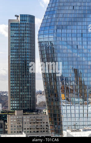 Neuen Londoner Wahrzeichen, die Markanten 1 Blackfriars Tower. London Stockfoto