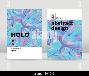 Abstrakte holographische Hintergrund. Es kann für Web und Print verwendet werden. Stock Vektor