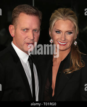 September 08, 2014 - London, England, UK-TV Choice Awards, Park Lane Hilton, London Foto zeigt: Jeremy Kyle und Frau Carla Germaine Stockfoto