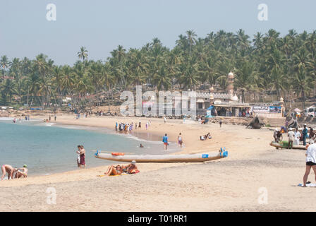 Fischerboote in Kerala, Südindien Stockfoto