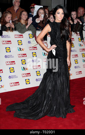 Oct 06, 2014 - London, England, UK-Pride of Britain Awards 2014 Roter Teppich Ankünfte im Grosvenor House Hotel Foto zeigt: Tulisa Contostavlos Stockfoto