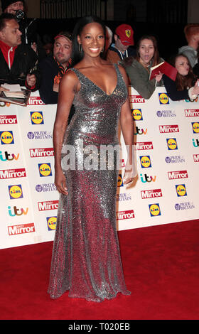 Oct 06, 2014 - London, England, UK-Pride of Britain Awards 2014 Roter Teppich Ankünfte im Grosvenor House Hotel Foto zeigt: Jamelia Stockfoto