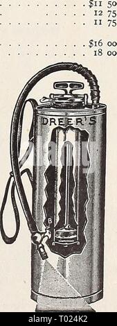 Großhandel Dreer der Gärtner" Preisliste: Zuverlässige Vegetable Seeds, Garten Voraussetzungen, Arbeitsgeräte, Düngemittel, etc. dreersmarketgard 1907 henr Jahr: 1907 Dose Pulver Duster. Für applymg alle Arten von trockenen Pulvern, 35 Cent. Mit seitlichem Griff, 10 Cent. Der Katalog der Tools, Geflügel, etc. senden Stockfoto