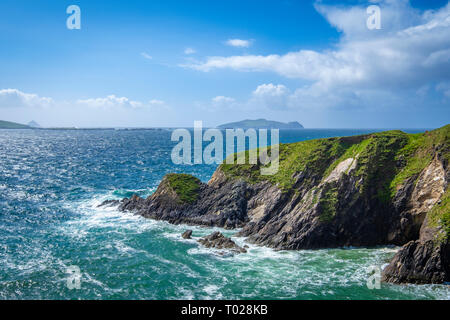 In Dunquin Pier auf der Halbinsel Dingle, Co Kerry, Irland Stockfoto