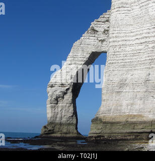 Etretat Frankreich Felsen occeoan Kosten Landschaftstapete Stockfoto