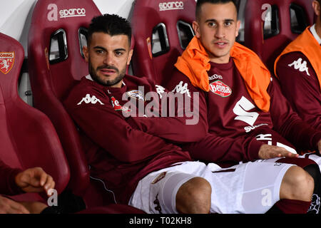 Turin, Italien. 16. März 2019. Iago Falque (Torino FC) während der Serie A TIM Fußballspiel zwischen Torino FC und FC Bologna im Stadio Grande Torino am 16. Mars, 2019 in Turin, Italien. Quelle: FABIO UDINE/Alamy leben Nachrichten Stockfoto