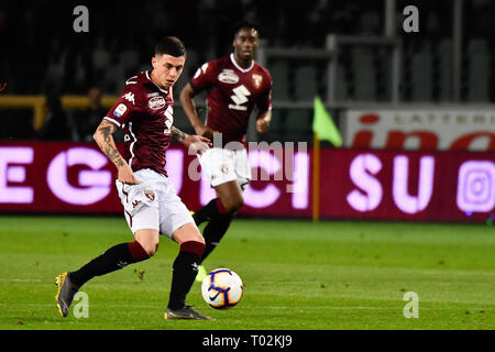 Turin, Italien. 16. März 2019. Daniele Baselli (Torino FC) während der Serie A TIM Fußballspiel zwischen Torino FC und FC Bologna im Stadio Grande Torino am 16. Mars, 2019 in Turin, Italien. Quelle: FABIO UDINE/Alamy leben Nachrichten Stockfoto