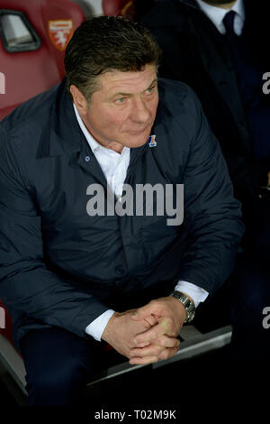 Turin, Italien. 16.03.2019, Stadio Olimpico di Torino, Turin, Italien; Serie A Fußball, Torino gegen Bologna; Walter Mazzarri der Trainer von Torino FC Credit: Aktion Plus Sport Bilder/Alamy leben Nachrichten Stockfoto