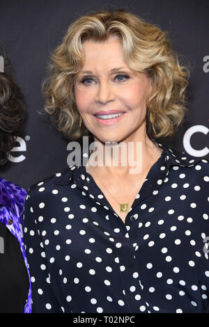 Hollywood, Kalifornien, USA. 16 Mär, 2019. 16. März 2019 - Hollywood, Kalifornien - Jane Fonda. 2019 Paley Fest'"Gnade und Frankie'' bei Dolby Theater statt. Photo Credit: Birdie Thompson/AdMedia Credit: Birdie Thompson/AdMedia/ZUMA Draht/Alamy leben Nachrichten Stockfoto