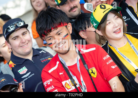 Melbourne, Australien. 16. März 2019. Fans während des Formel 1 Grand Prix von Australien 2019 Rolex am Albert Park Lake. Credit: Dave Hewison Sport/Alamy leben Nachrichten Stockfoto