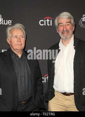 Kalifornien, USA. 16 Mär, 2019. Martin Sheen, Sam Waterston, auf der 36. jährlichen PaleyFest Präsentation des Netflix Gnade und Frankie am Dolby Theater in Kalifornien, USA, lifornia am 16. März 2019. Credit: Faye Sadou/Medien Punch/Alamy leben Nachrichten Stockfoto