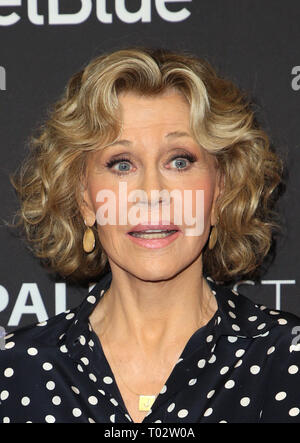 Kalifornien, USA. 16 Mär, 2019. Jane Fonda, auf der 36. jährlichen PaleyFest Präsentation des Netflix Gnade und Frankie am Dolby Theater in Kalifornien, USA, lifornia am 16. März 2019. Credit: Faye Sadou/Medien Punch/Alamy leben Nachrichten Stockfoto