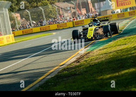 Melbourne, Australien. 17. März 2019. Daniel Ricciardo 3 Fahren für Renault F1 Team bei der Formel 1 Rolex Grand Prix von Australien 2019 im Albert Park See, Australien am 17. März 2019. Credit: Dave Hewison Sport/Alamy leben Nachrichten Stockfoto