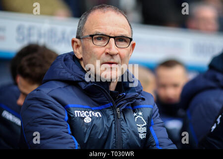 Suffolk, Großbritannien. 16. März 2019. Manager von Nottingham Forest, Martin O'Neill - Ipswich Town v Nottingham Forest, Sky Bet Meisterschaft, Portman Road, Ipswich - 16. März 2019 Editorial nur verwenden - DataCo Einschränkungen gelten Credit: Spieltag Bilder begrenzt/Alamy leben Nachrichten Stockfoto