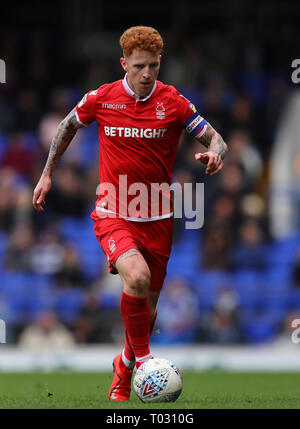 Suffolk, Großbritannien. 16. März 2019. Jack Colback von Nottingham Forest - Ipswich Town v Nottingham Forest, Sky Bet Meisterschaft, Portman Road, Ipswich - 16. März 2019 Editorial nur verwenden - DataCo Einschränkungen gelten Credit: Spieltag Bilder begrenzt/Alamy leben Nachrichten Stockfoto