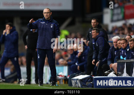 Suffolk, Großbritannien. 16. März 2019. Manager von Nottingham Forest, Martin O'Neill - Ipswich Town v Nottingham Forest, Sky Bet Meisterschaft, Portman Road, Ipswich - 16. März 2019 Editorial nur verwenden - DataCo Einschränkungen gelten Credit: Spieltag Bilder begrenzt/Alamy leben Nachrichten Stockfoto