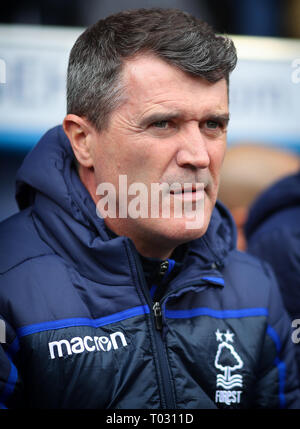 Suffolk, Großbritannien. 16. März 2019. Assistant Manager von Nottingham Forest, Roy Keane - Ipswich Town v Nottingham Forest, Sky Bet Meisterschaft, Portman Road, Ipswich - 16. März 2019 Editorial nur verwenden - DataCo Einschränkungen gelten Credit: Spieltag Bilder begrenzt/Alamy leben Nachrichten Stockfoto